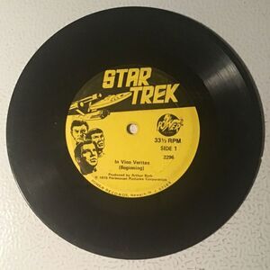 Vintage Power Records, Star Trek, In Vino Veritas, 33 1/3 RPM, Untested